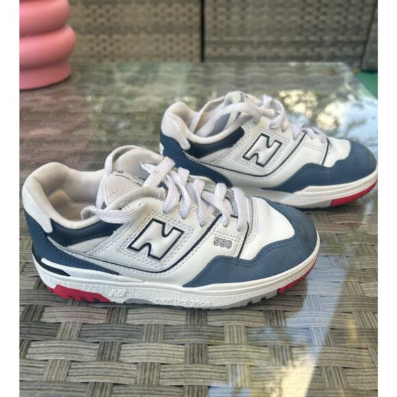 New Balance 550 “White/Navy/Red” (Kids Size 12) - Picture 3 of 8